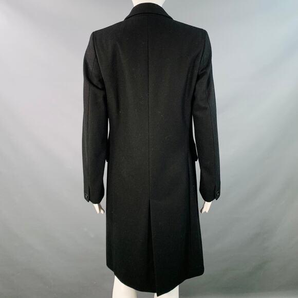 ANN DEMEULEMEESTER Size M Black Wool Shawl Collar Coat - Picture 4 of 8